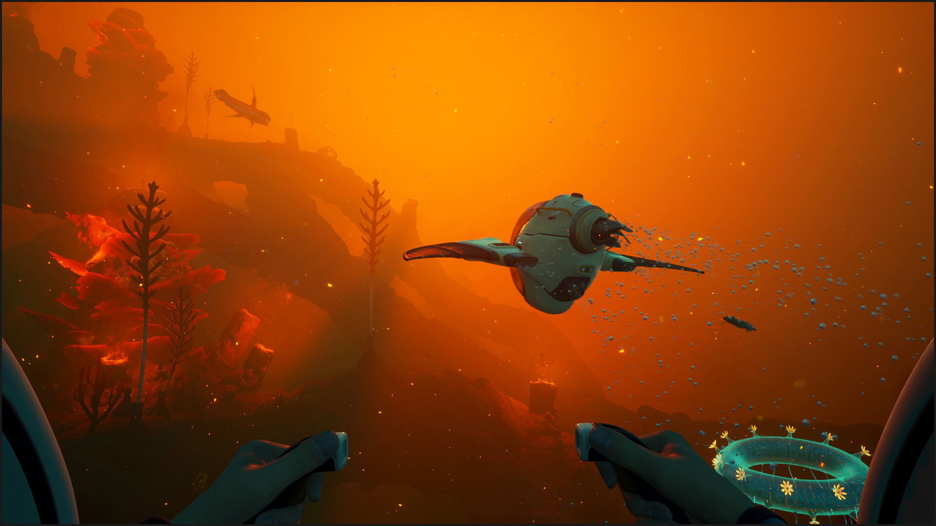 Official Subnautica 2 screenshot for the Subnautica 2 Oxygen Management article